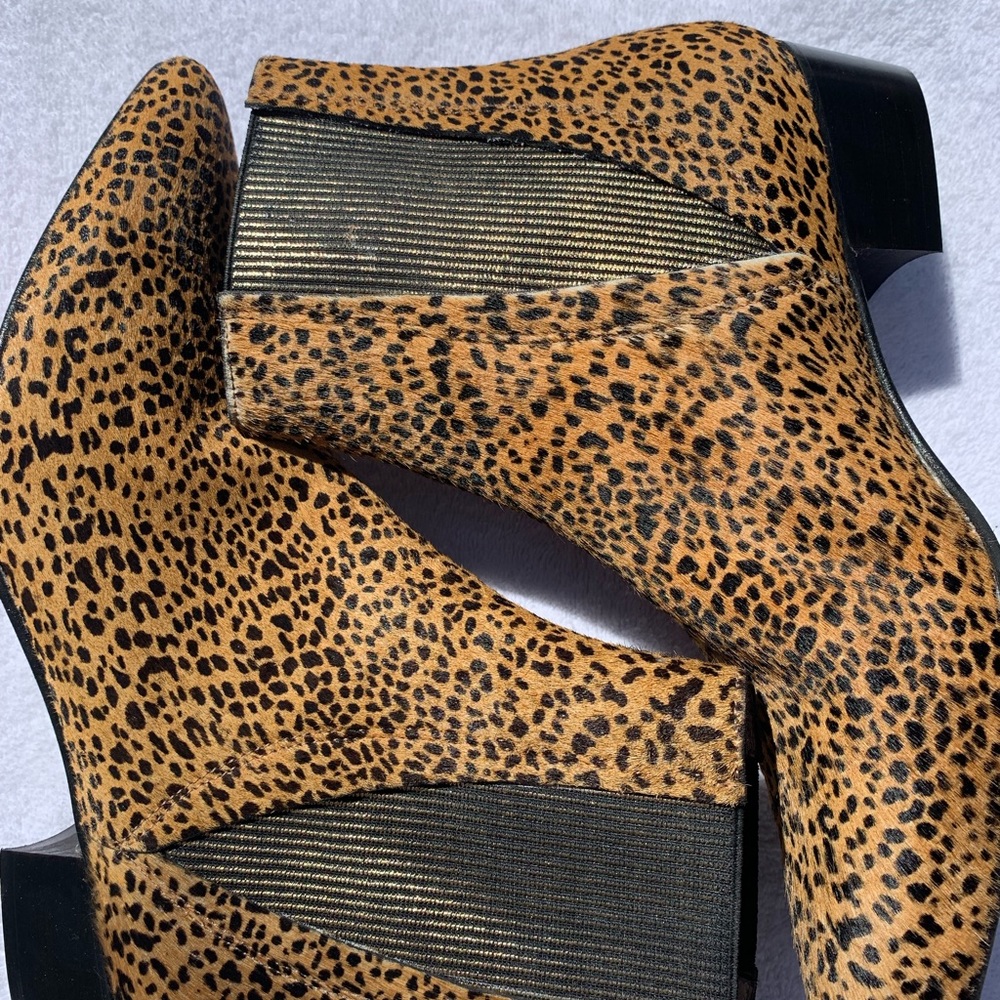 Animal print - pony hair booties!